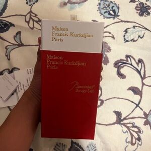 Maison Francis Kurkdjian Red and White Packaging